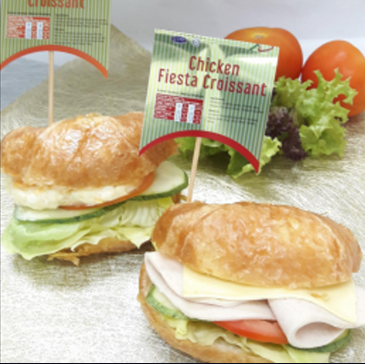 Fresh sandwiches available in a modern vending machine